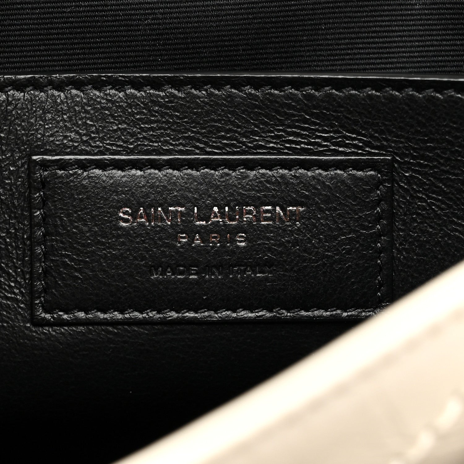 Saint Laurent Crinkled Calfskin Matelasse Monogram Baby Niki Chain Satchel Ivory 7 of 11