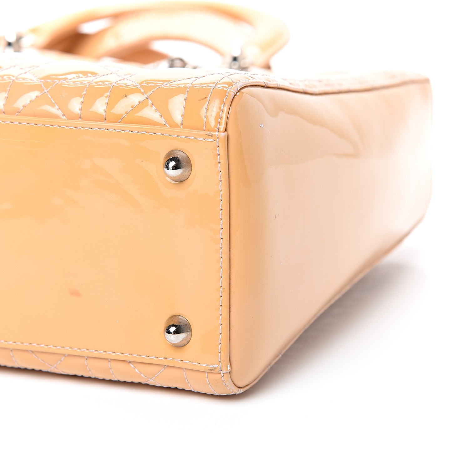 Patent Cannage Large Lady Dior Light Pink