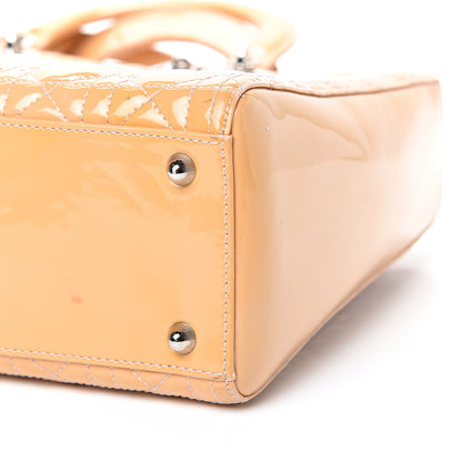 Christian Dior Patent Cannage Large Lady Dior Light Pink 9 of 15