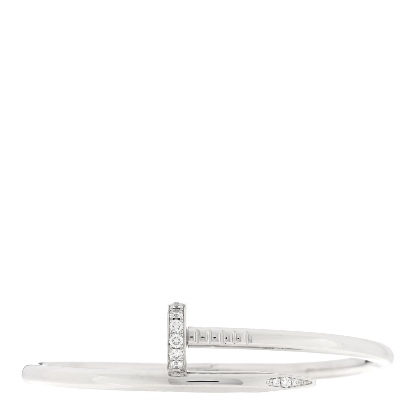 18K White Gold Diamond Juste Un Clou Bracelet 16