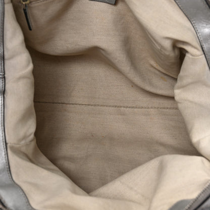 Gucci Metallic Guccissima Medium Sukey Boston Silver 5 of 10