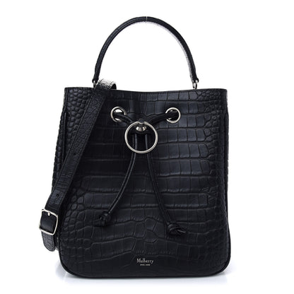 Mulberry Crocodile Embossed Hampstead Black 1 of 8