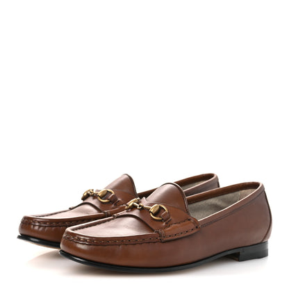 Gucci Betis Glamour Calfskin Womens 1953 Horsebit Loafers 35.5 Brown Sugar 4 of 12