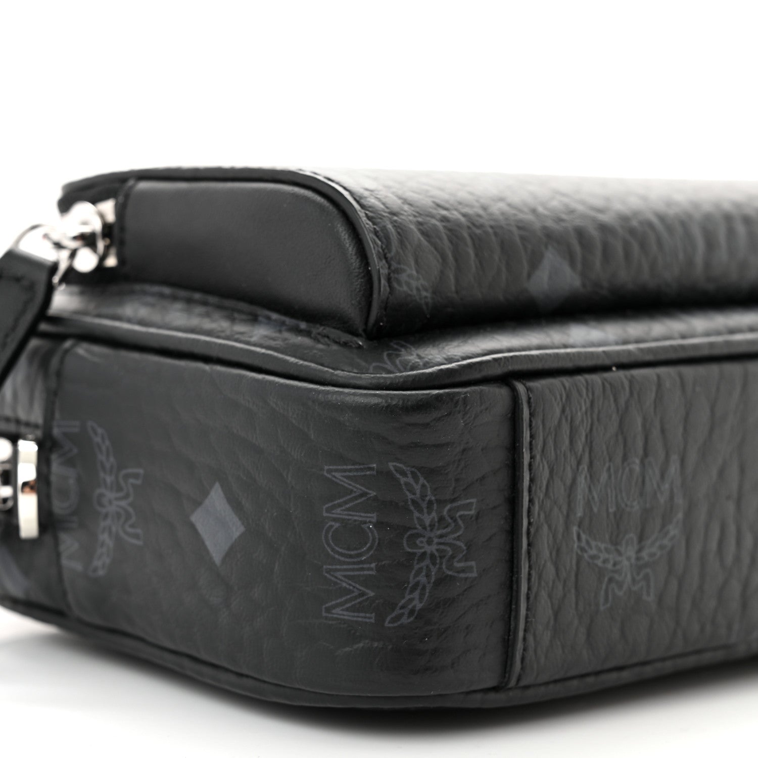 MCM Visetos Klassik Crossbody Bag Black 9 of 10
