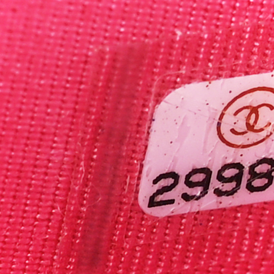 Chanel Caviar Quilted Small Vertical Coco Beauty Vanity Case With Chain Pink 7 of 10