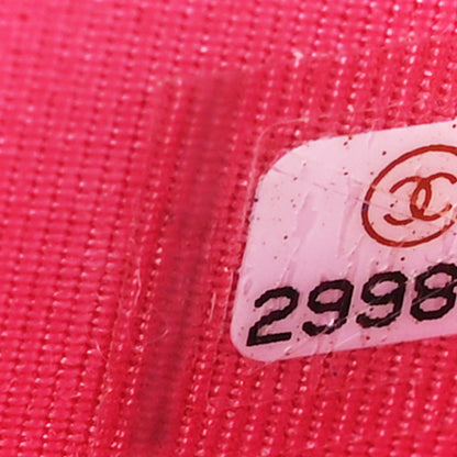 Chanel Caviar Quilted Small Vertical Coco Beauty Vanity Case With Chain Pink 7 of 10