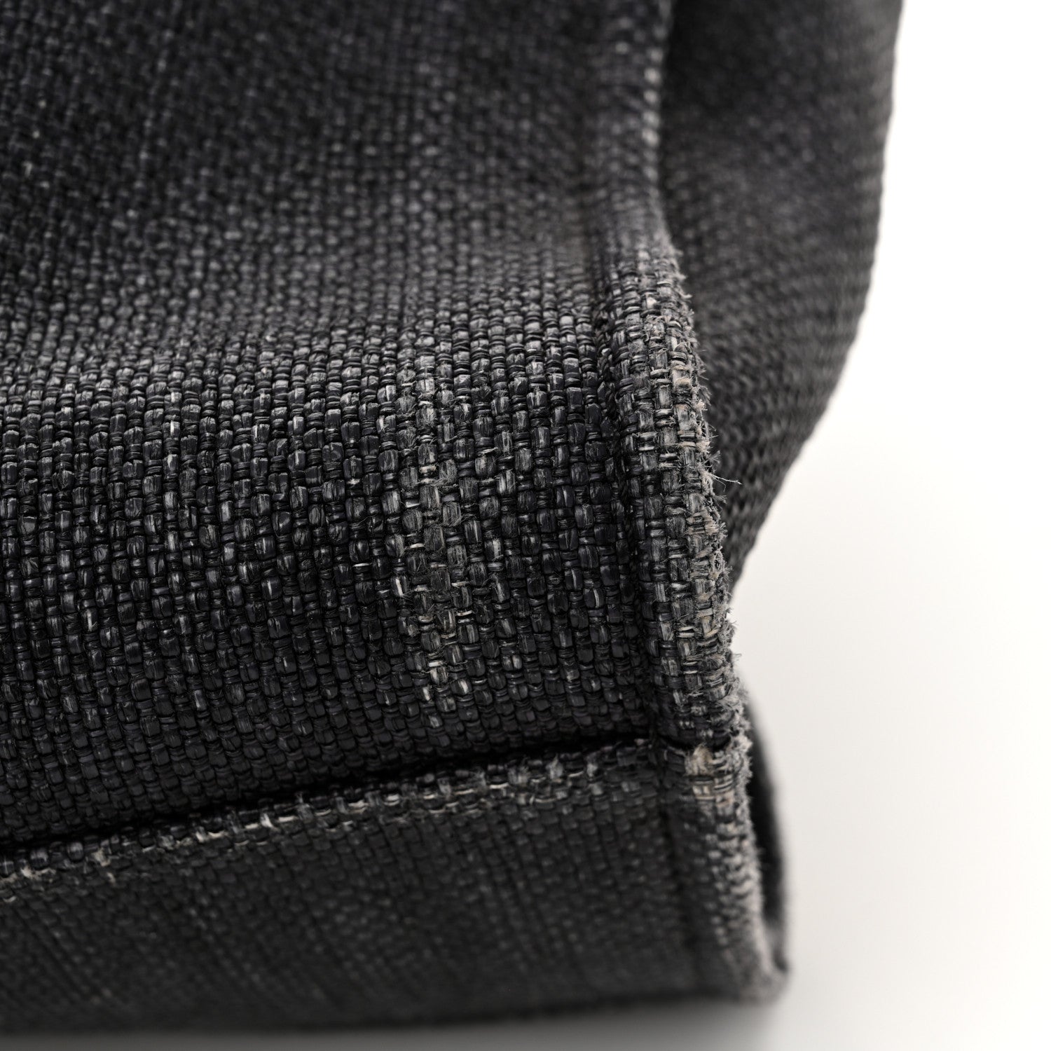 Chanel Woven Straw Raffia Large Deauville Tote Black 11 of 14