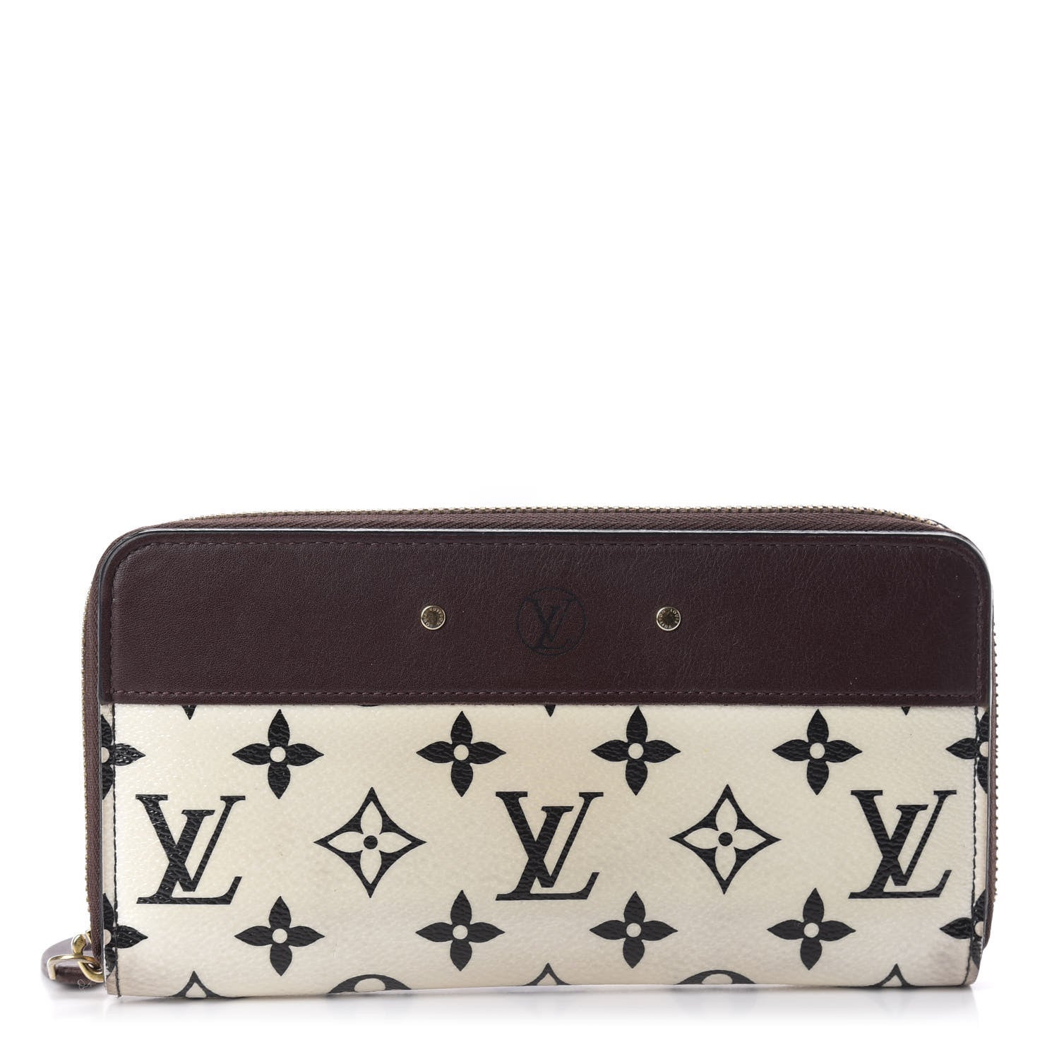 Louis Vuitton Calfskin Monogram Gamma Zippy Wallet White Chocolate 1 of 10