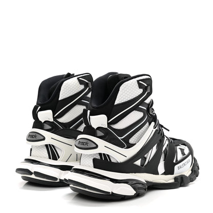Balenciaga Mesh Nylon Mens Track Hike Sneakers 43 Black White 4 of 9