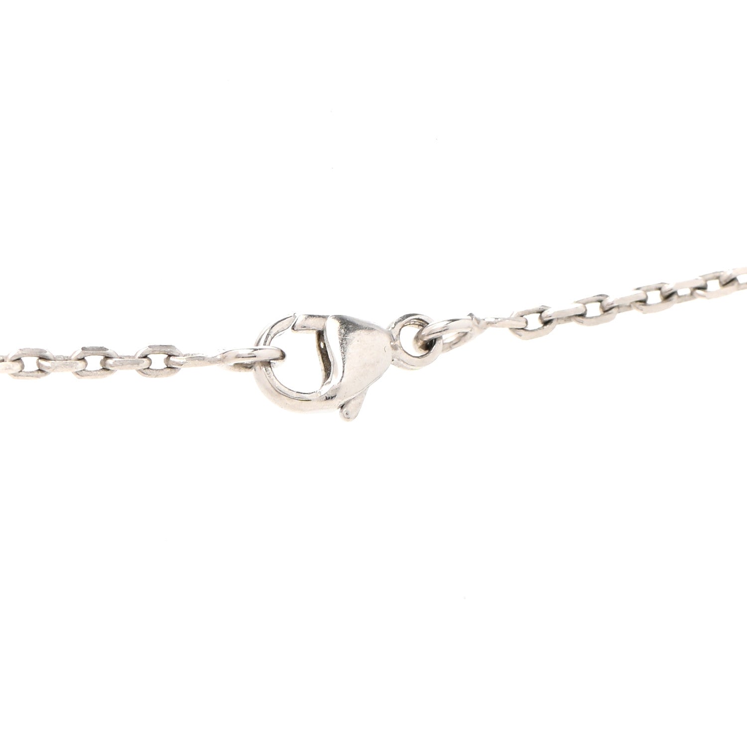 Hermes Lacquered Palladium Pop H Pendant Necklace White 5 of 6