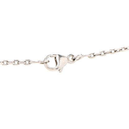 Hermes Lacquered Palladium Pop H Pendant Necklace White 5 of 6