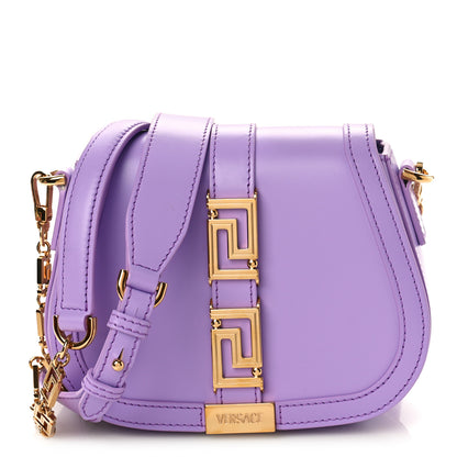Versace Calfskin Small Greca Goddess Shoulder Bag Lilac 1 of 8