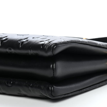 Louis Vuitton Lambskin Embossed Monogram Coussin PM Black 8 of 8