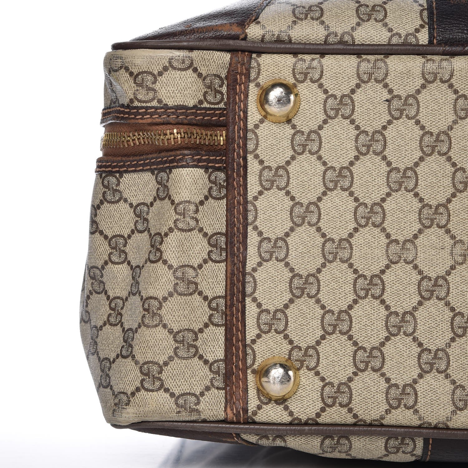 Gucci Monogram Joy Suitcase Luggage Brown 10 of 34
