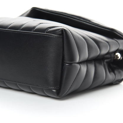 Saint Laurent Calfskin Y Quilted Monogram Small Loulou Chain Satchel Black 11 of 12