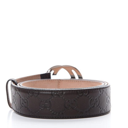 Gucci Guccissima Interlocking G Belt 110 44 Brown 2 of 8