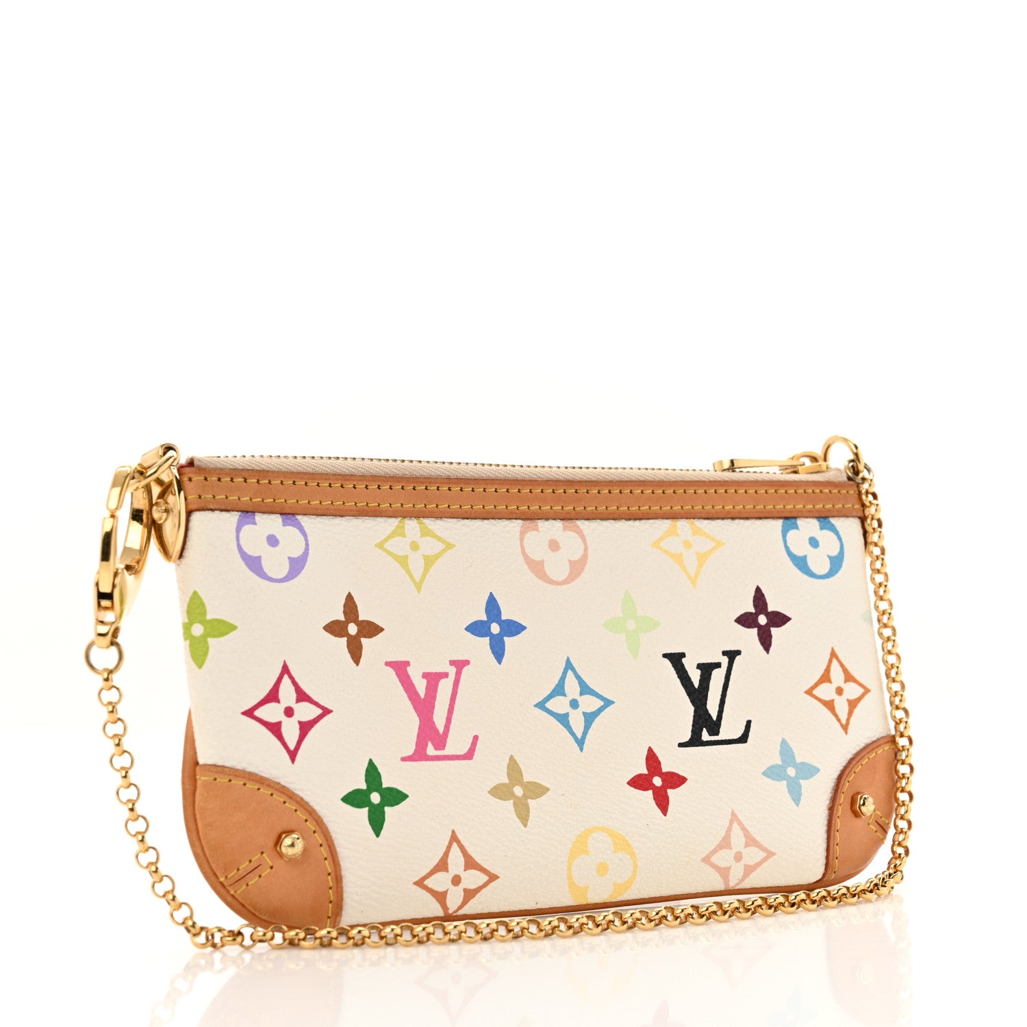 Louis Vuitton Monogram Multicolor Pochette Milla MM White 3 of 11