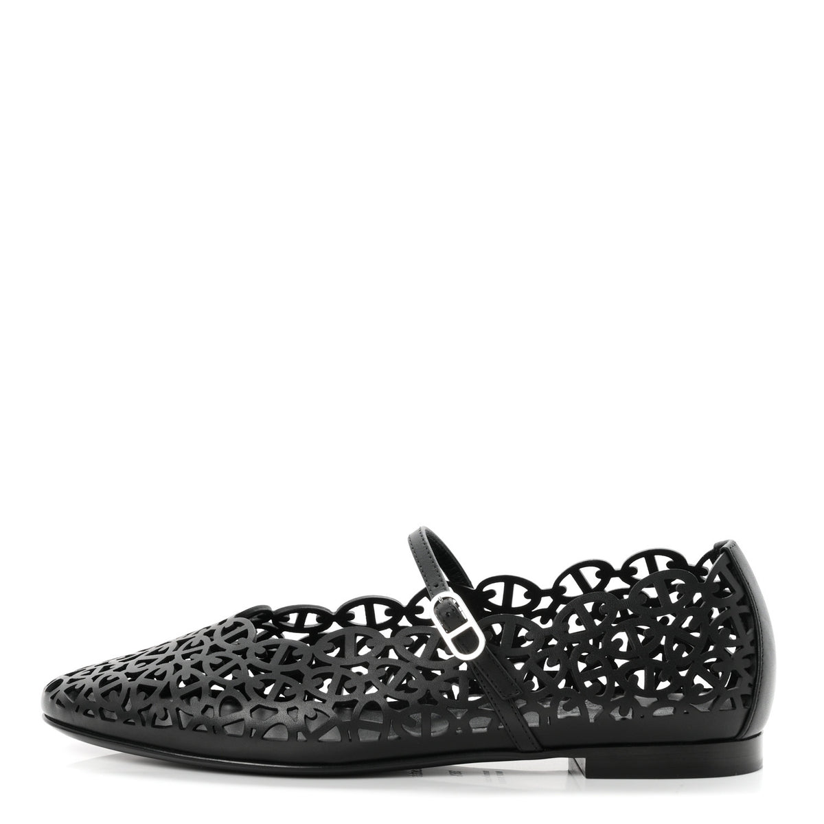 Calfskin Meli Ballet Flats 38.5 Black