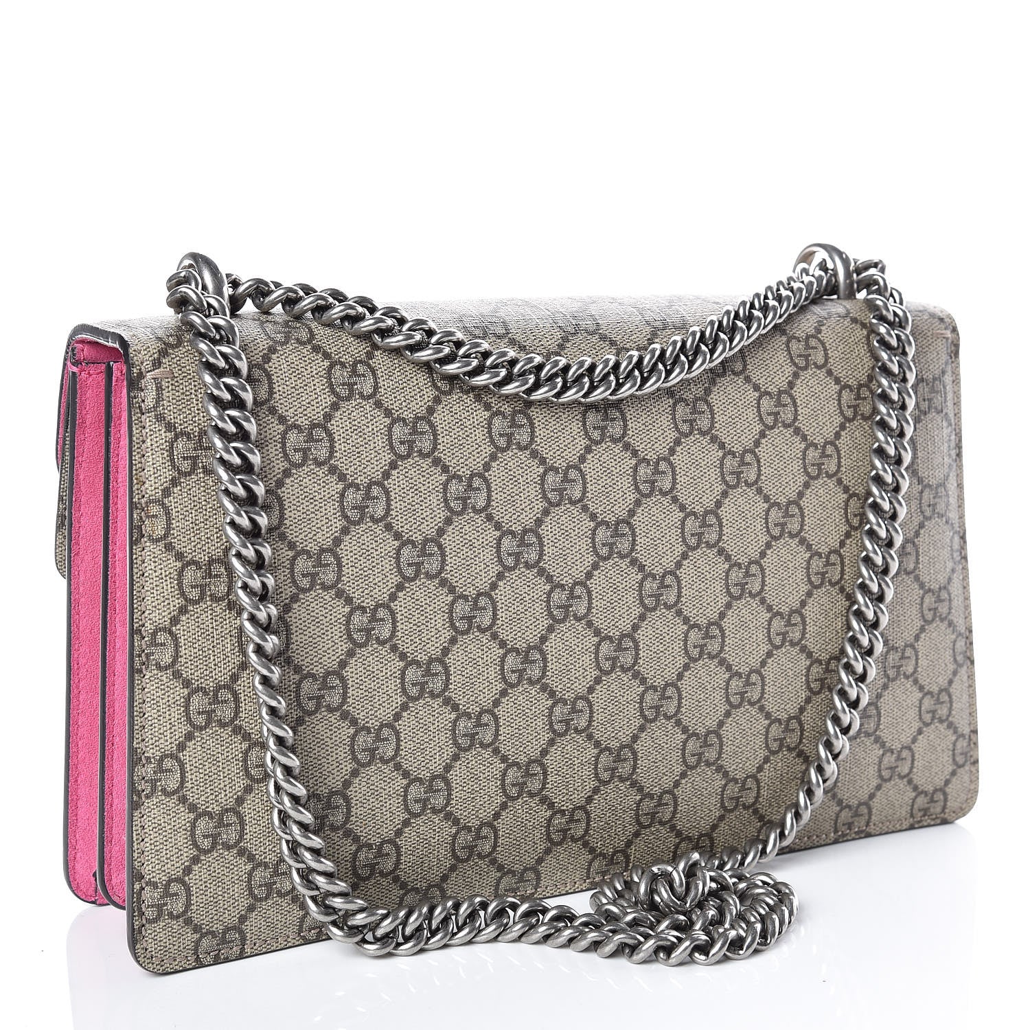 Gucci GG Supreme Monogram Small Dionysus Shoulder Bag Pink 4 of 14