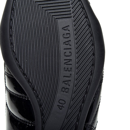 Balenciaga Patent Polyurethane Womens Zen Sneakers 40 Black 6 of 9