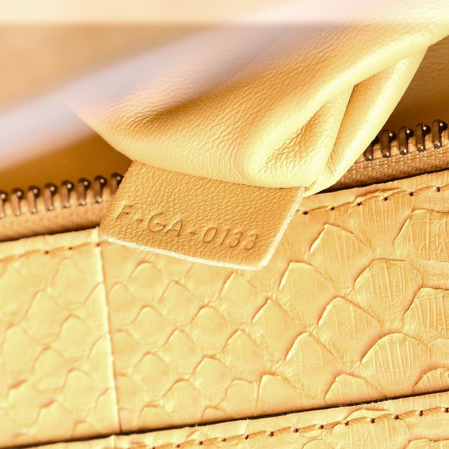 Celine Python Mini Luggage Beige 7 of 13