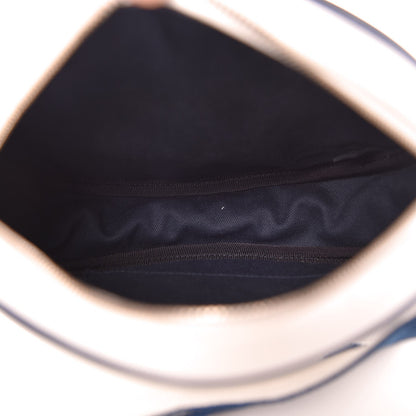 Chanel Canvas Rubber Circle Airline Messenger Bag White Blue 5 of 8