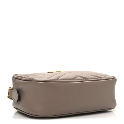 Gucci Calfskin Matelasse Mini GG Marmont Chain Shoulder Bag Porcelain Rose 4 of 10