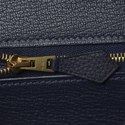 Hermes Togo Birkin 25 Bleu Nuit 31 of 38