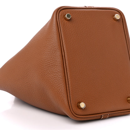 Hermes Taurillon Clemence Picotin Lock 18 PM Gold 8 of 10