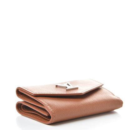 Louis Vuitton Calfskin Lockmini Wallet Caramel 4 of 8