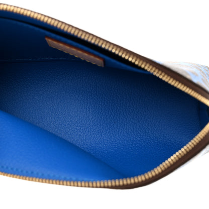 Louis Vuitton Monogram Kusama Pumpkin Dots Cosmetic Pouch Blue 5 of 6