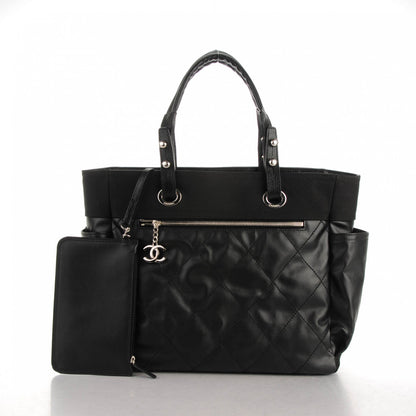 Chanel Coated Canvas Large Paris Biarritz Tote Black 3 of 6