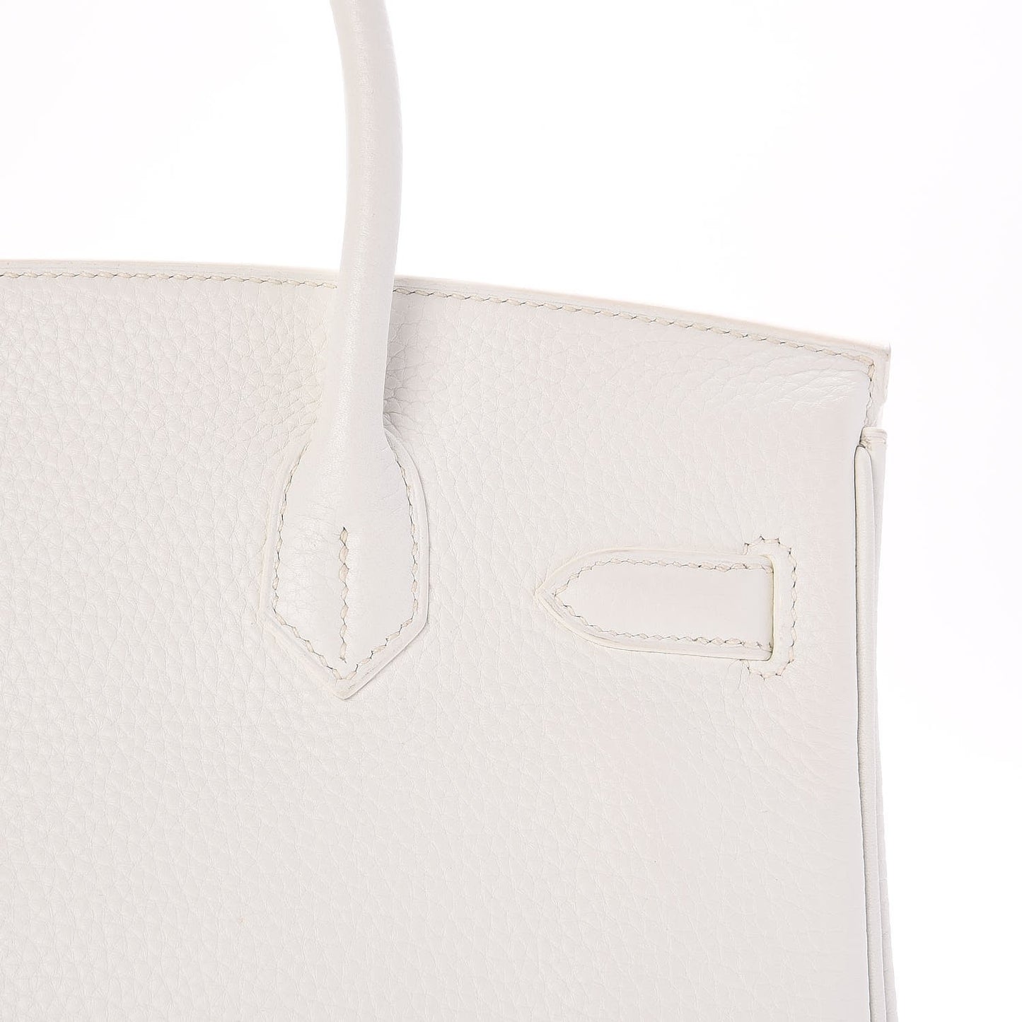 Taurillon Clemence Birkin 30 White