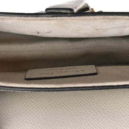 Christian Dior Grained Calfskin Mini Saddle Bag White 5 of 11
