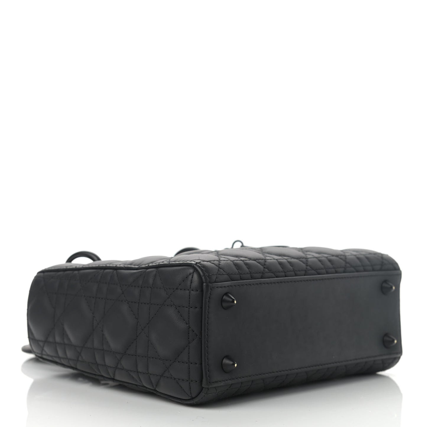Ultra Matte Calfskin Cannage Small My ABCDior Lady Dior Black