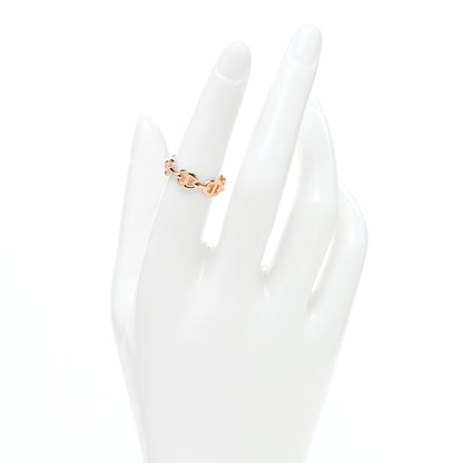 Hermes 18K Rose Gold PM Chaine d'Ancre Enchainee Ring 53 6.5 2 of 5