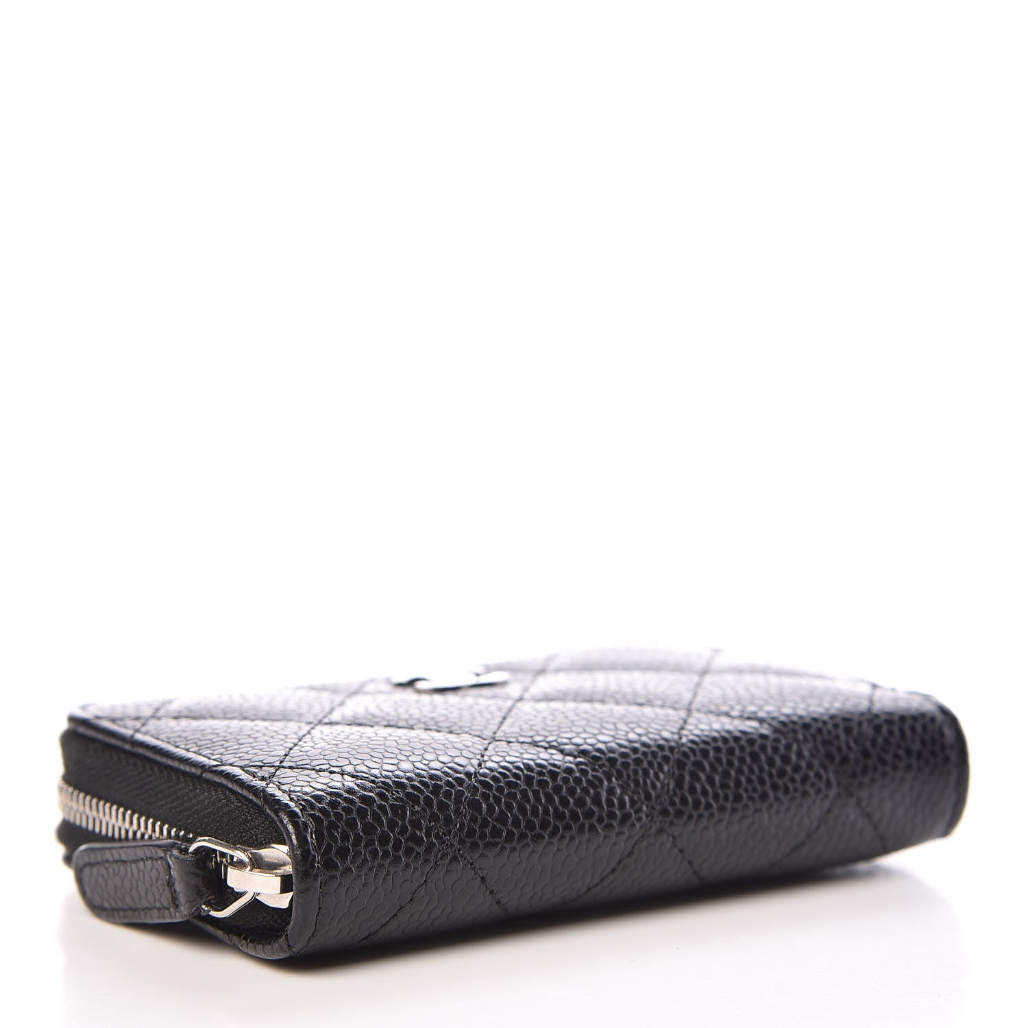 Chanel Caviar Quilted Zip Coin Purse Black 4 of 8