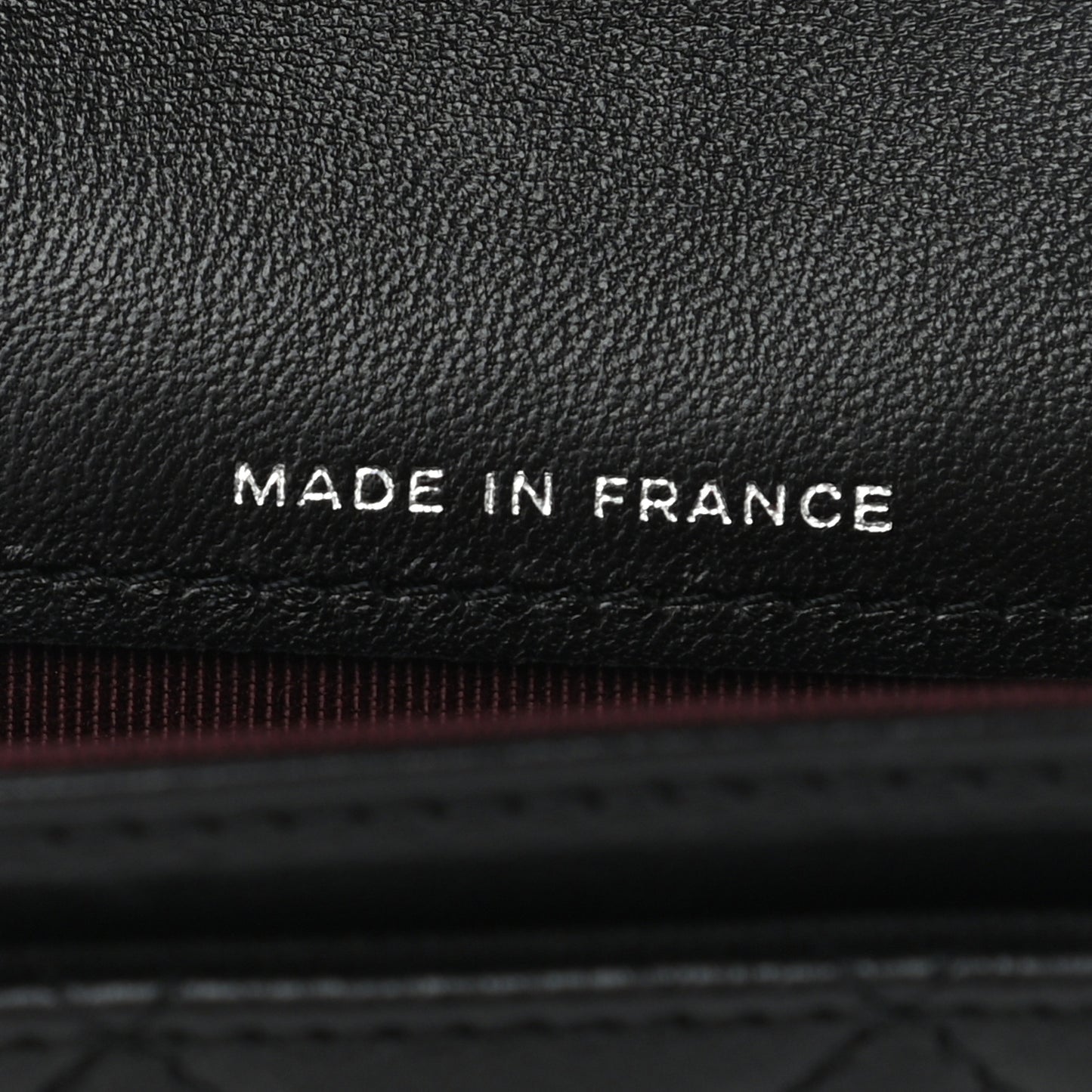 Lambskin Quilted Flap Card Holder Wallet Black