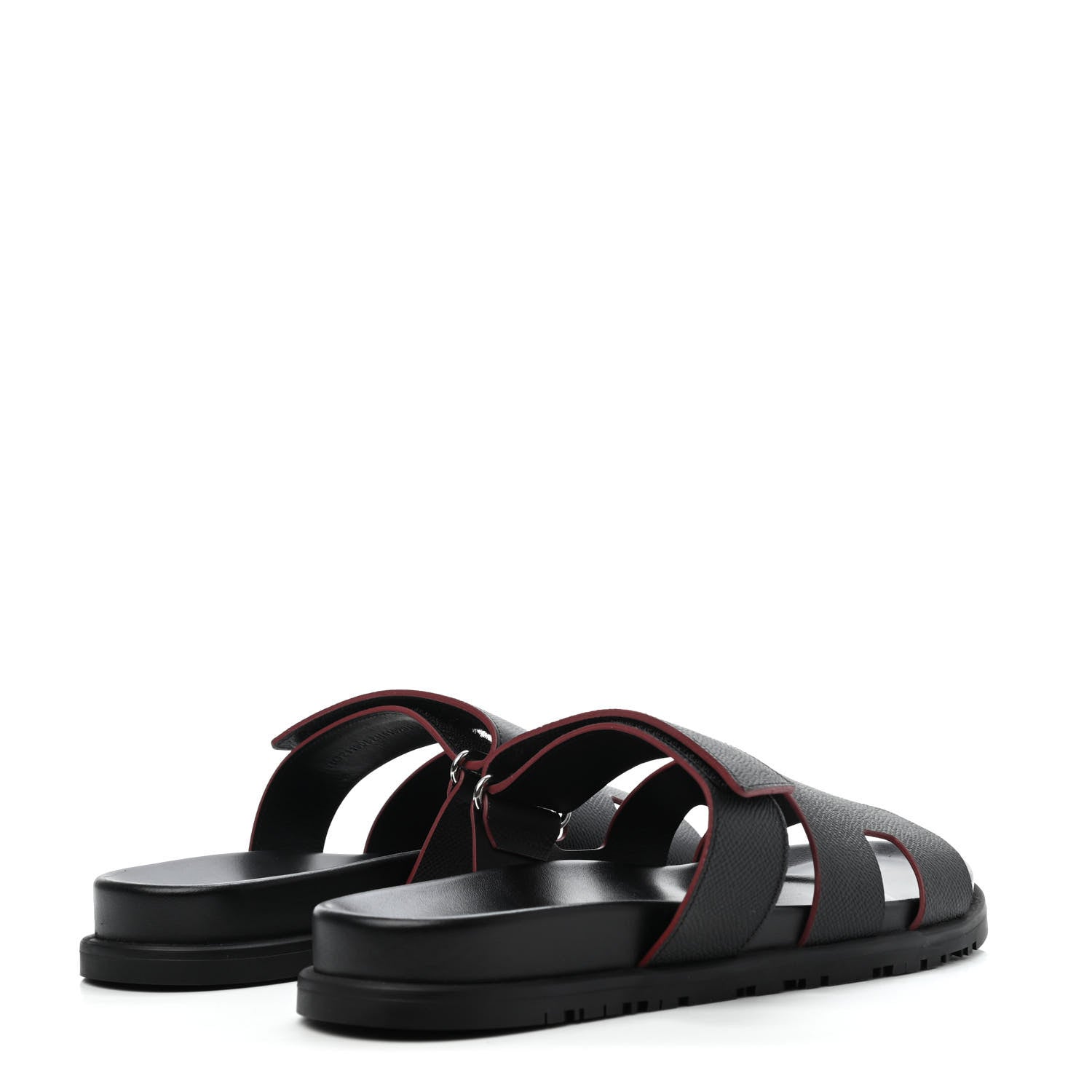 Hermes Epsom Mens Chypre Sandals 41 Black 4 of 4