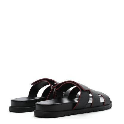 Hermes Epsom Mens Chypre Sandals 41 Black 4 of 4