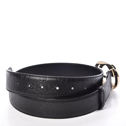 Gucci Guccissima Interlocking G 40mm Belt 85 34 Black 4 of 6