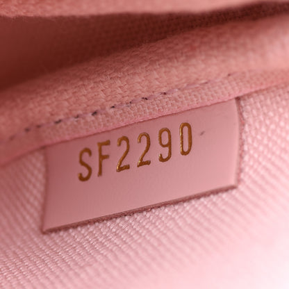 Louis Vuitton Damier Ebene 2020 Christmas Animation Big Wheel Mini Pochette Accessories Rose Ballerine 8 of 10