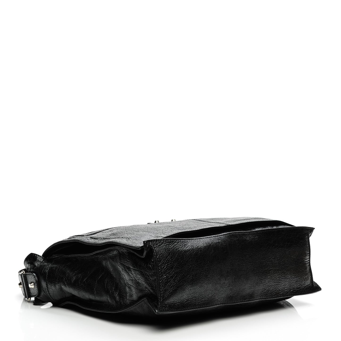 Agneau Arena Foldover Messenger Black