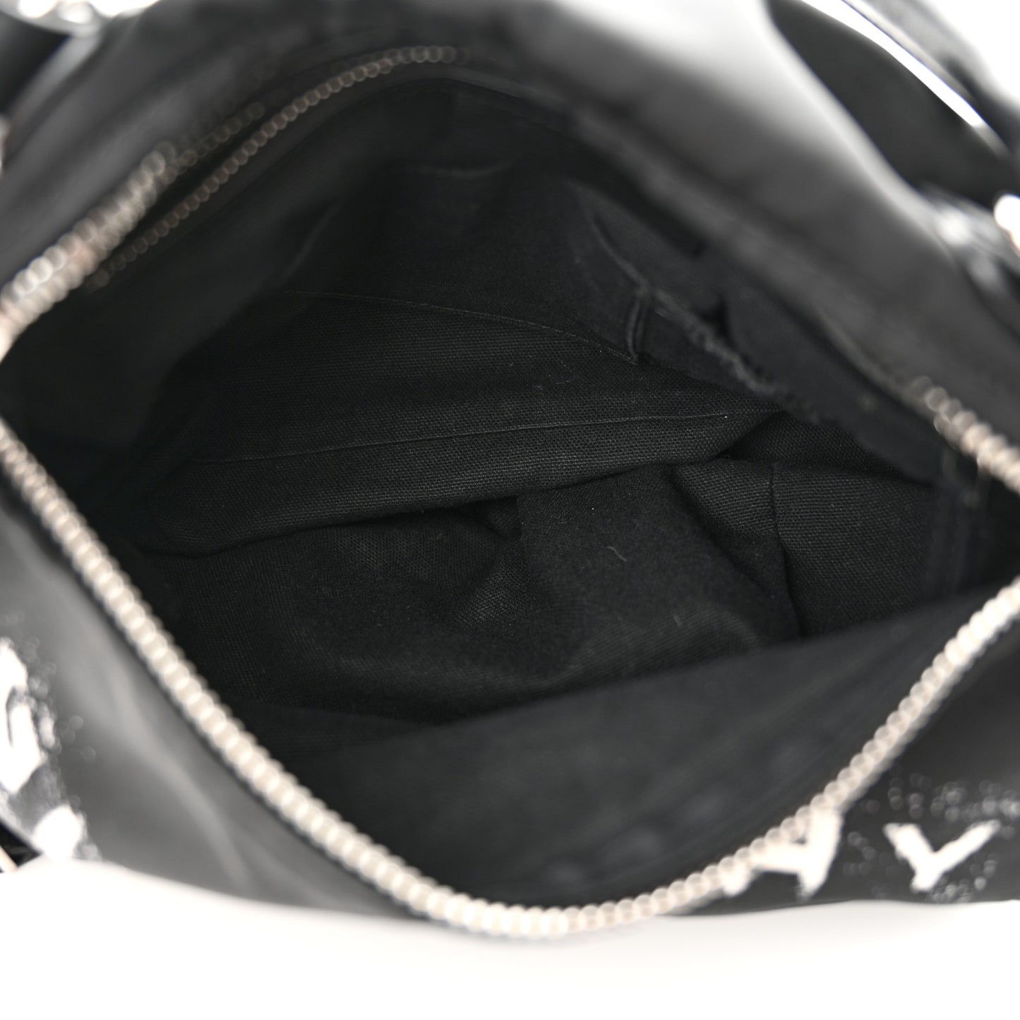 Nylon Logo Small Pandora Black White