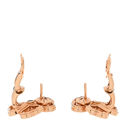 Van Cleef & Arpels 18K Rose Gold Diamond Mother of Pearl Small Cosmos Earrings 3 of 5