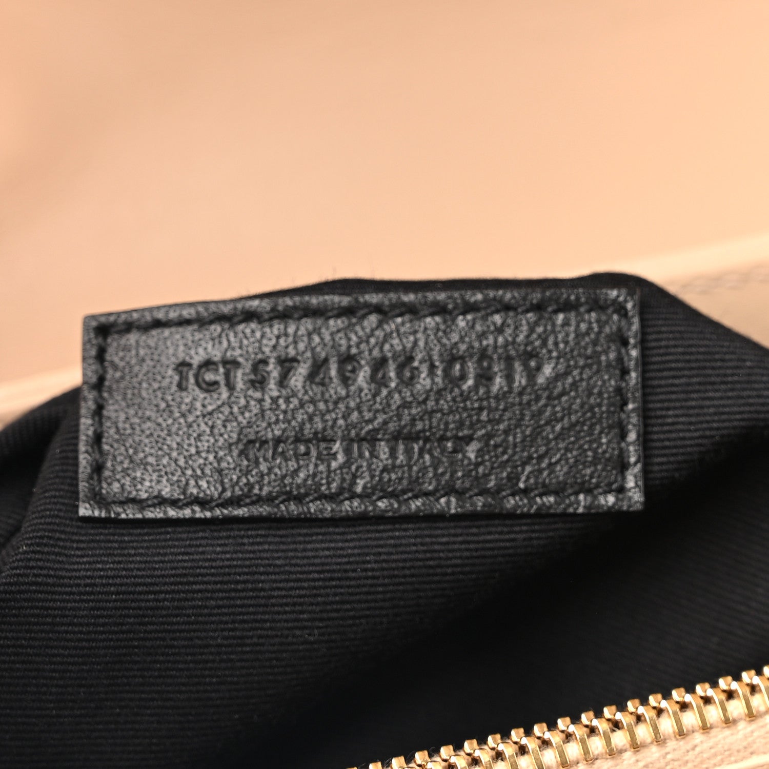 Saint Laurent Calfskin Y Quilted Monogram Medium Loulou Chain Satchel Nude Powder 7 of 10