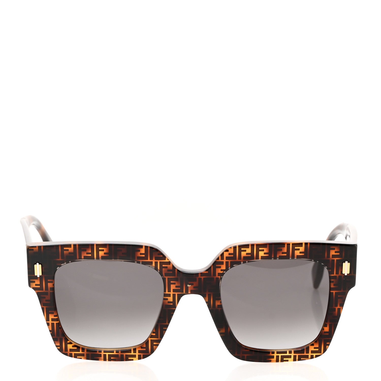 Fendi Acetate Fendi Square Sunglasses FE40101 Havana Black 2 of 7
