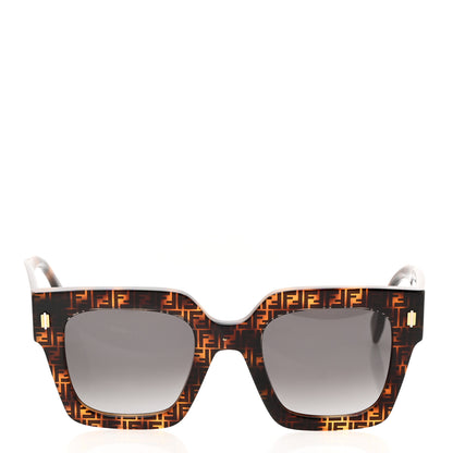Fendi Acetate Fendi Square Sunglasses FE40101 Havana Black 2 of 7