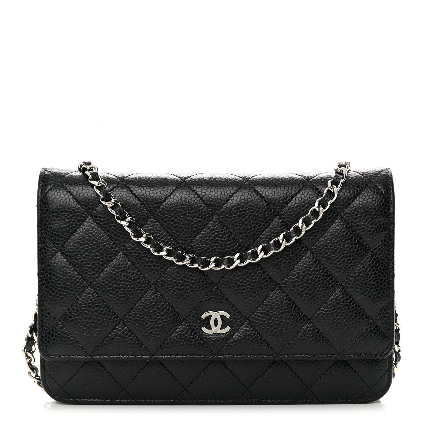 Chanel Caviar Quilted Wallet on Chain WOC Black 1 of 13