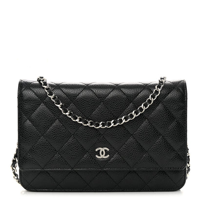 Chanel Caviar Quilted Wallet on Chain WOC Black 1 of 13